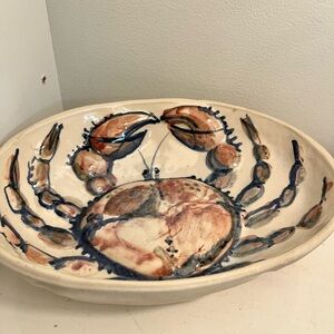 Handcrafted Ceramic Crab Bowl